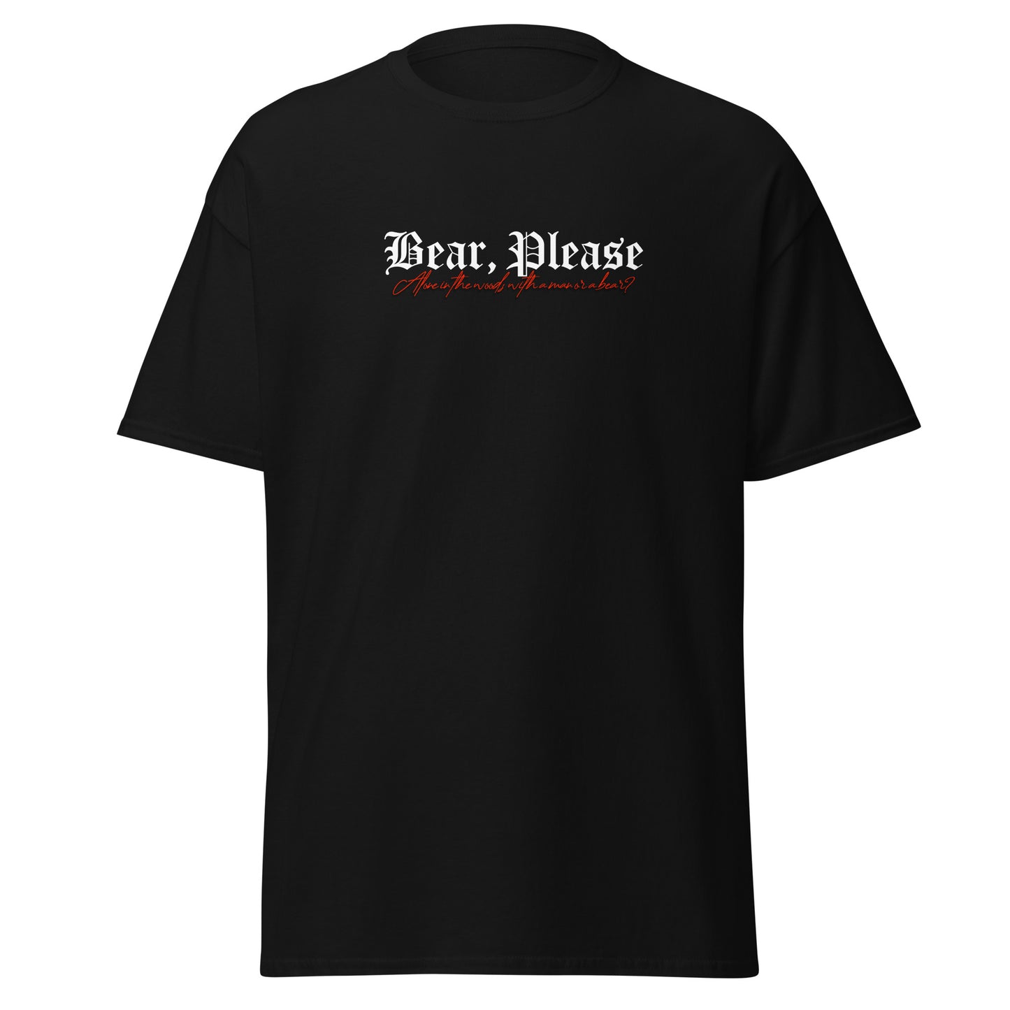 Bear, Please Tee - Black