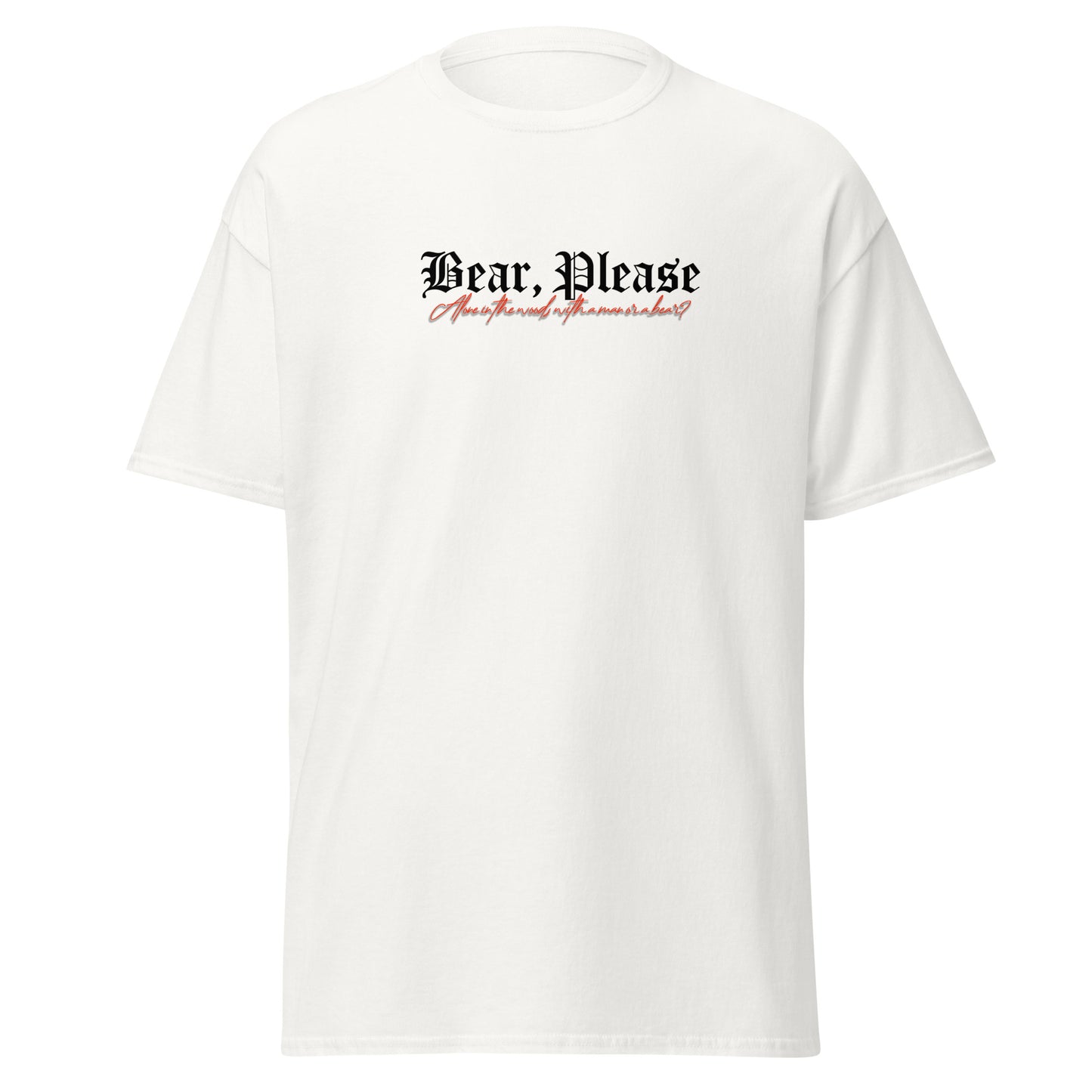 Bear, Please Tee - White